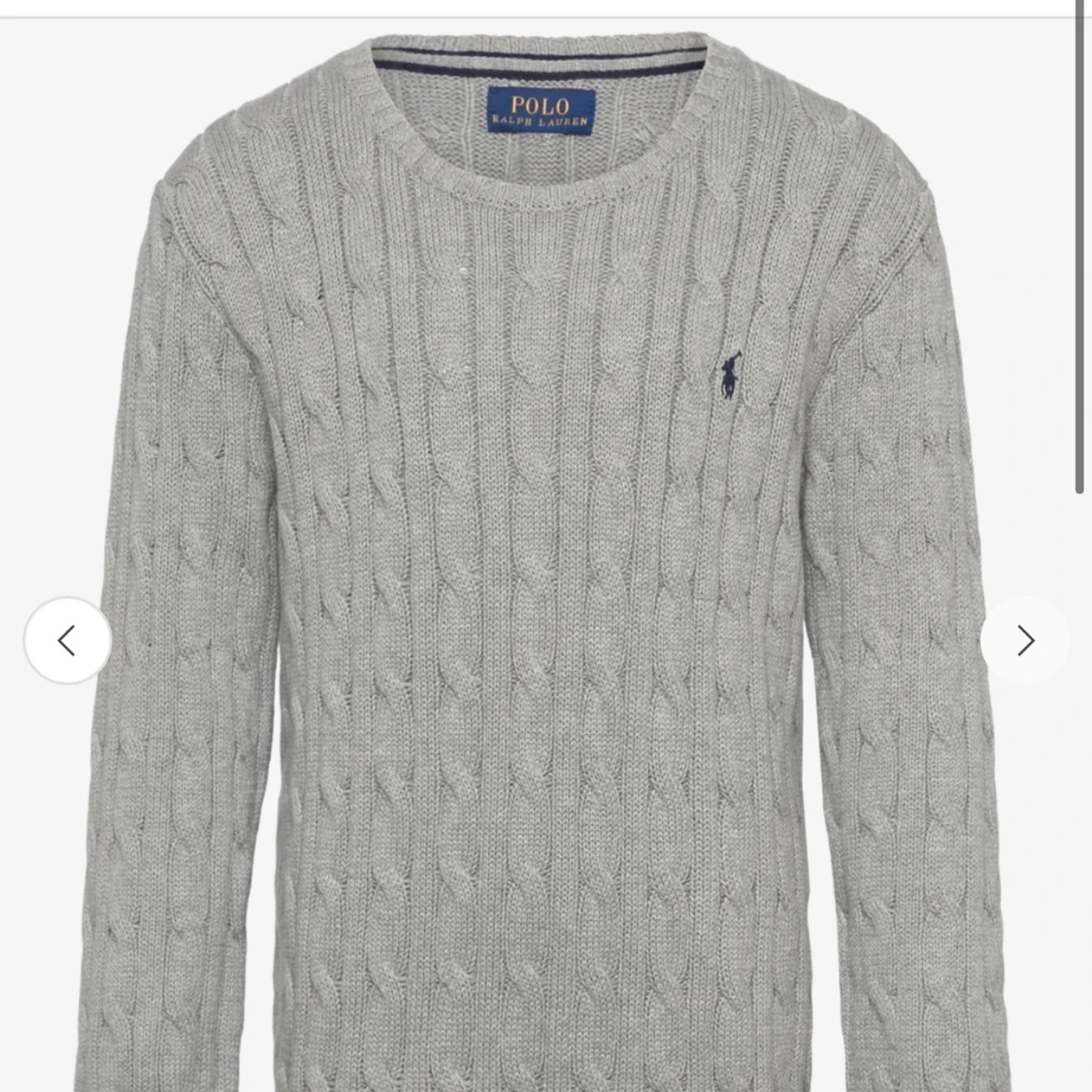 Grå stickad tröja från Polo Ralph Lauren