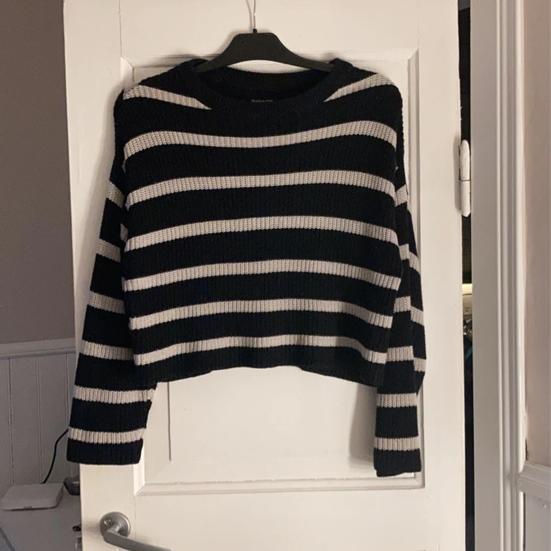 Randig stickad tröja - 91