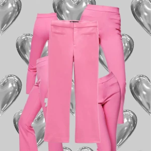 Kostymbyxor - Rosa kostymbyxor i 70tals stil.