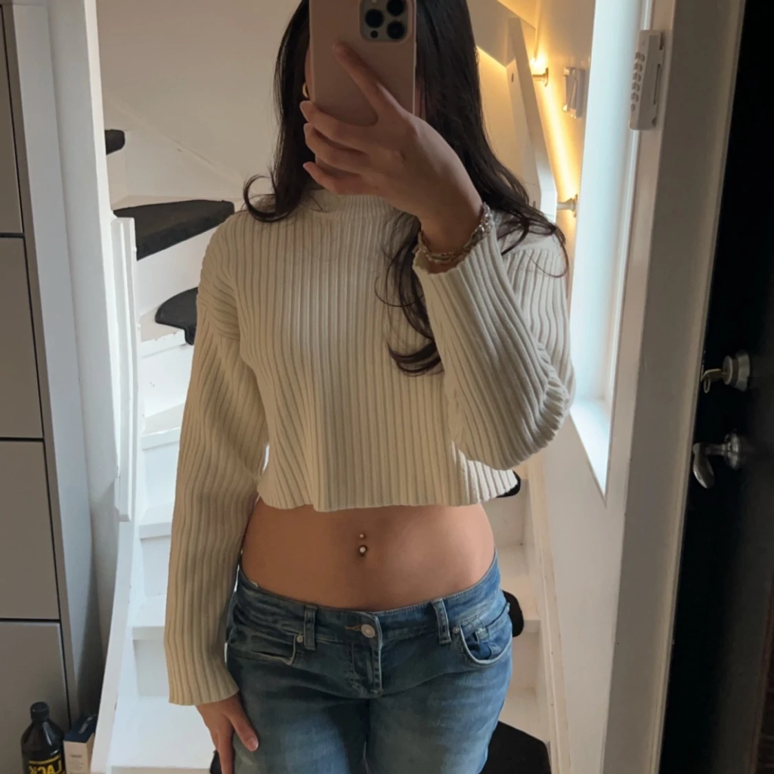 Vit/ Beige tröja! - 90