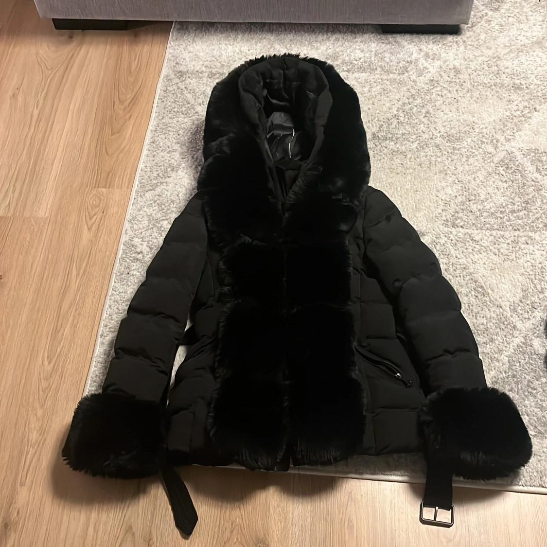 Vinter jacka med päls 
