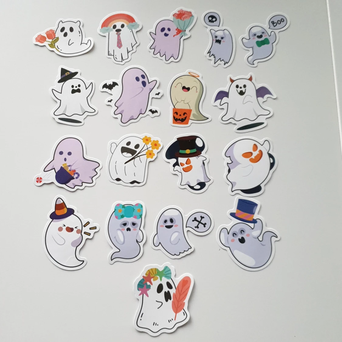 18st spöken, halloween klistermärken/stickers  - 90