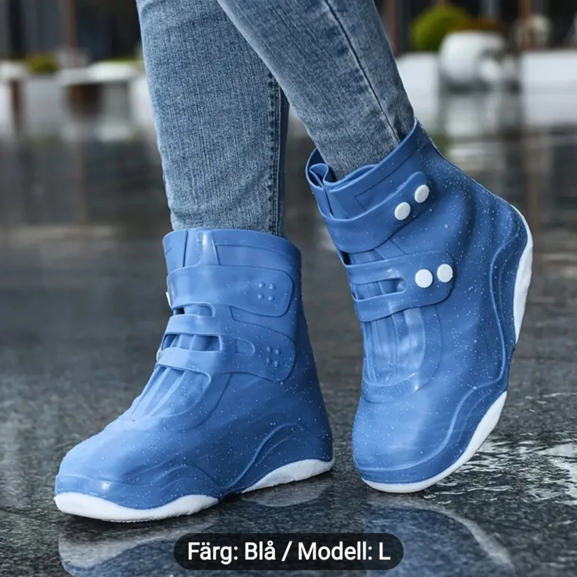 Nya Vattentäta Skoskydd gummistövlar strl 39 41