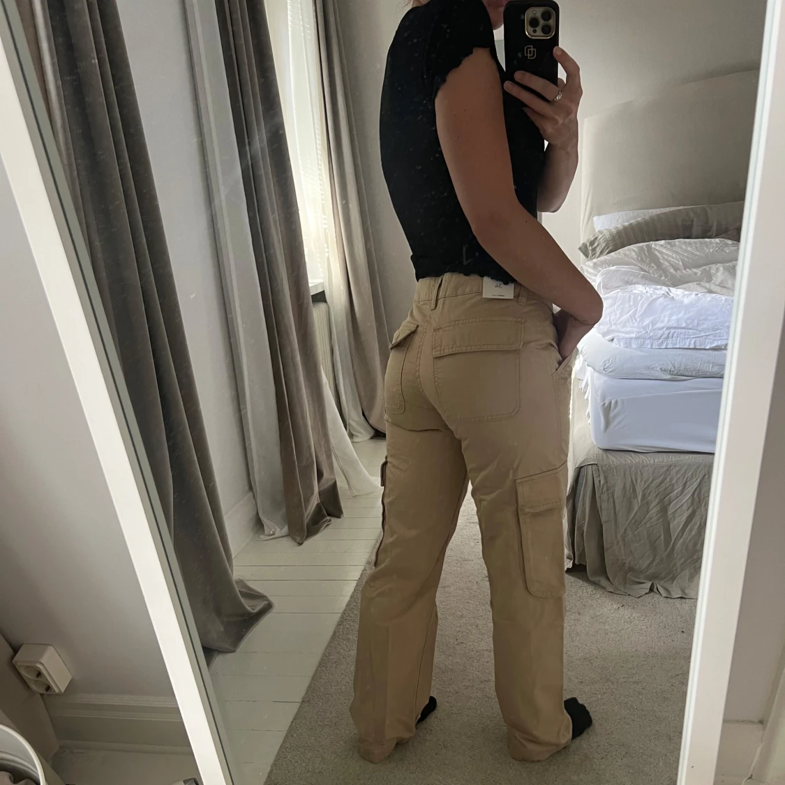 Beige cargobyxor - 93