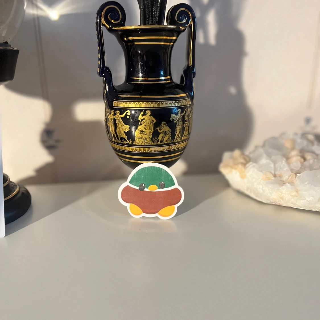 Söt klistermärke med anka - 91