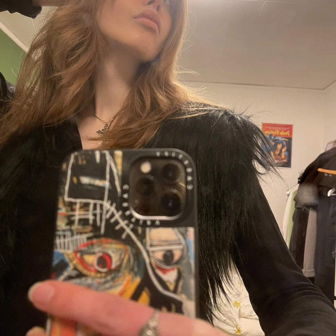 Svart päls väst - 90