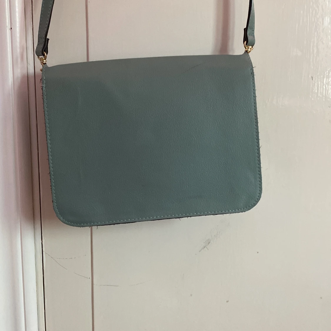 Blågrön handväska med Axelband  - 91