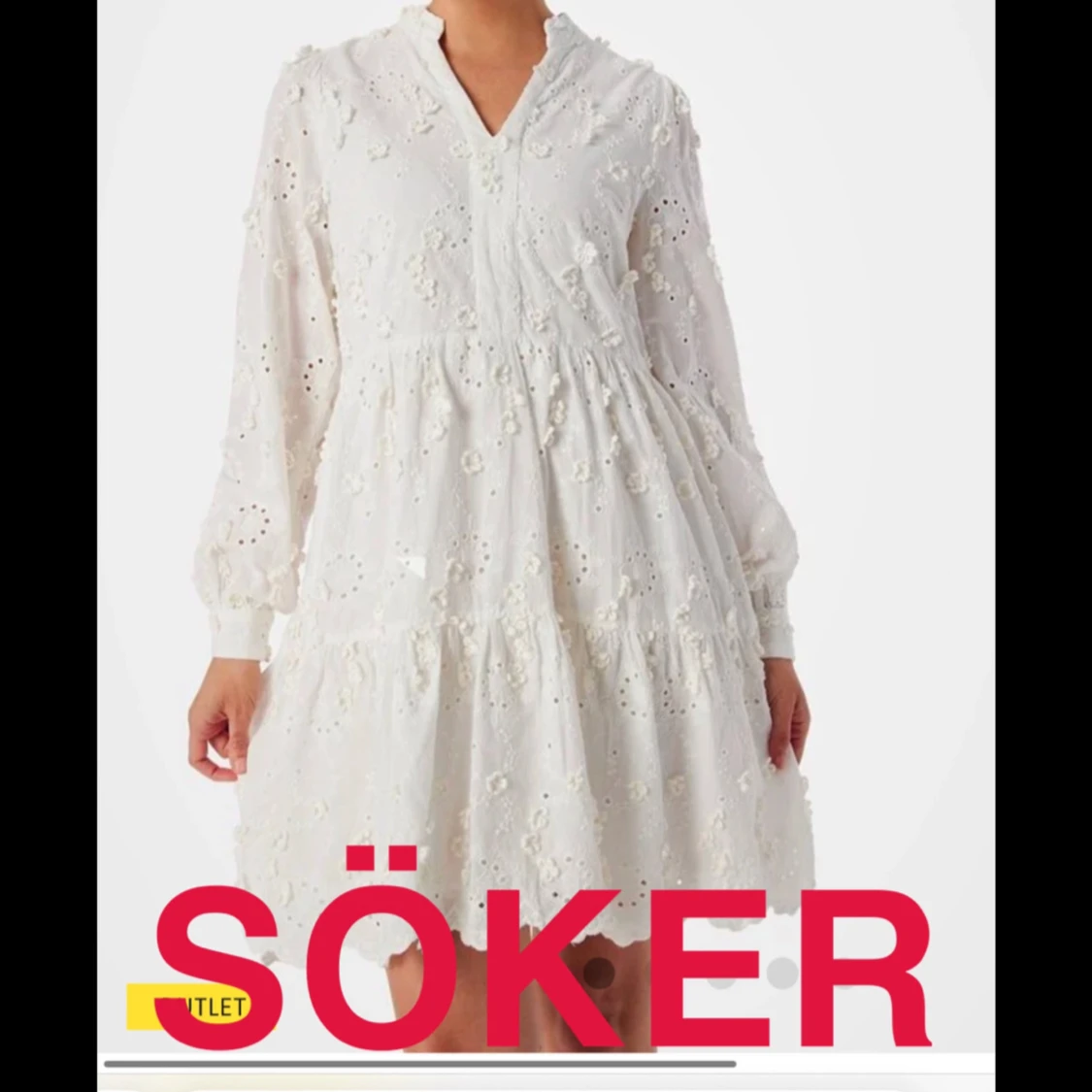 YAS menusa vit klänning