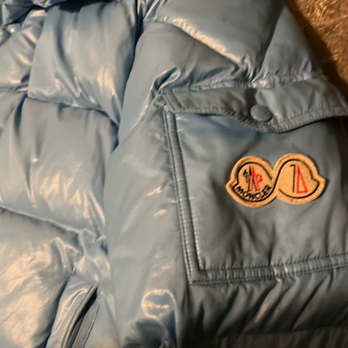 Ljusblå maya monclear jacka - 90