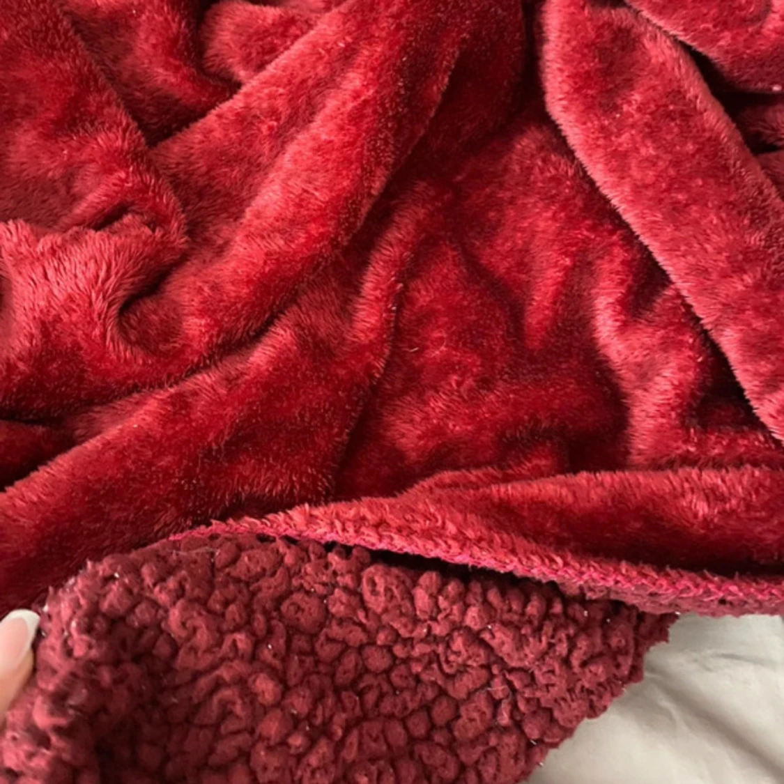 Mysig röd filt - 90