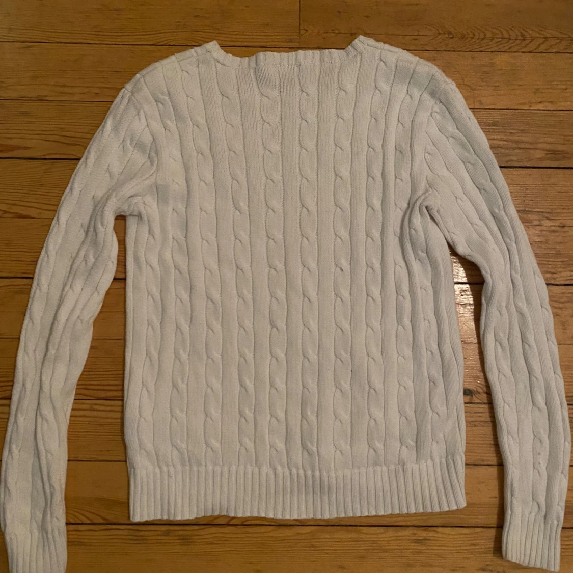 Vit stickad tröja från Ralph Lauren - 1