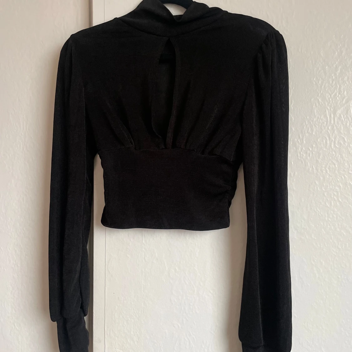 Svart långärmad topp från Shein