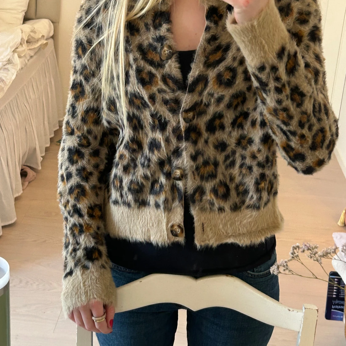 Leopardmönstrad kofta - 1