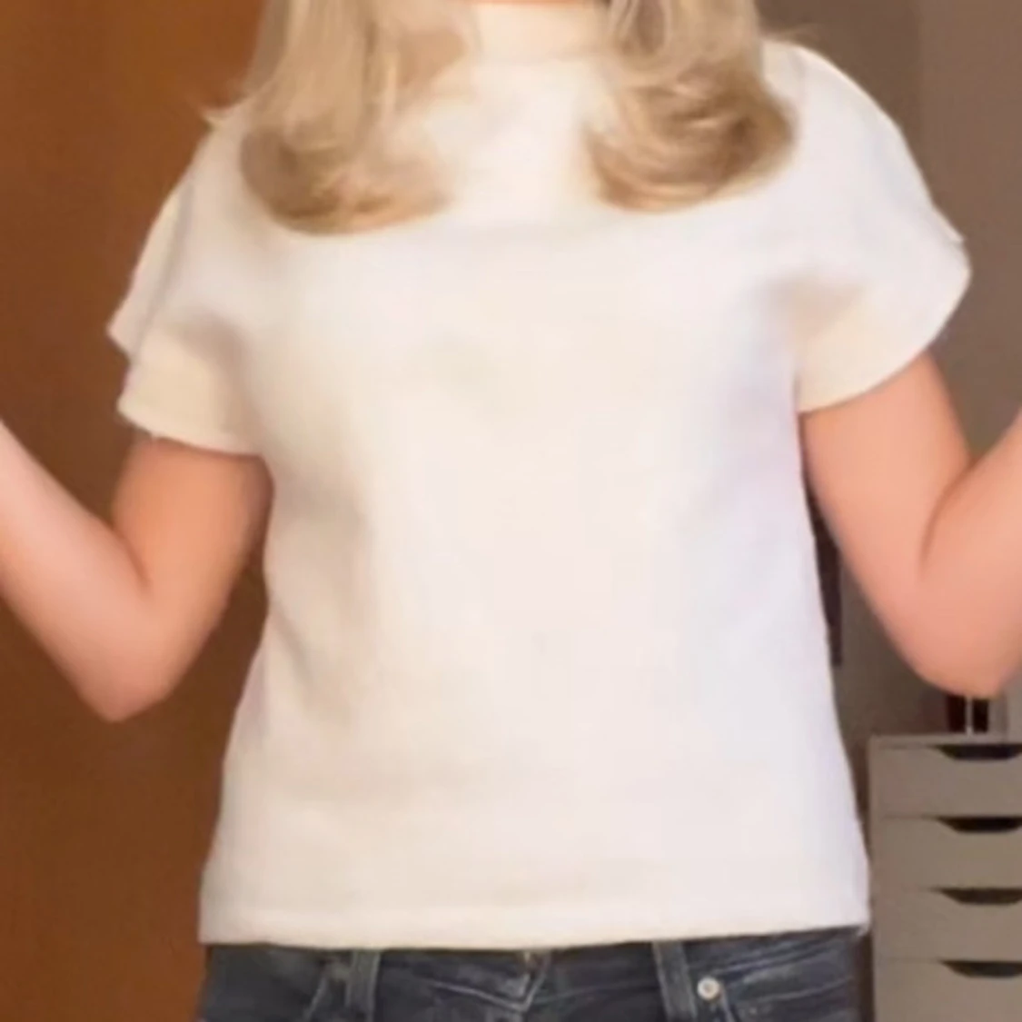 Stickad T-shirt från Lindex💞🩵 - 1