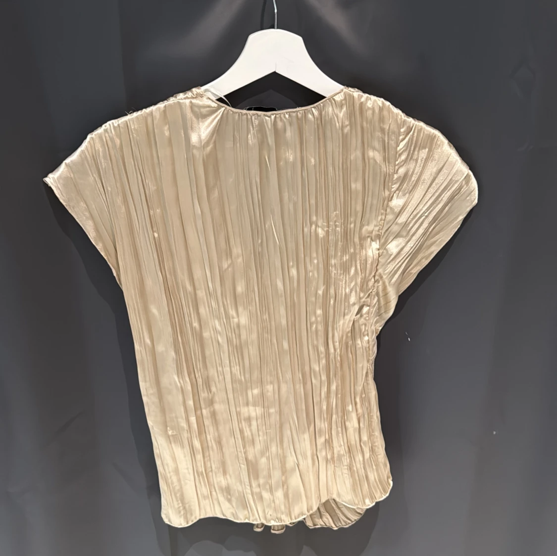 Beige plisserad blus från Zara - 1