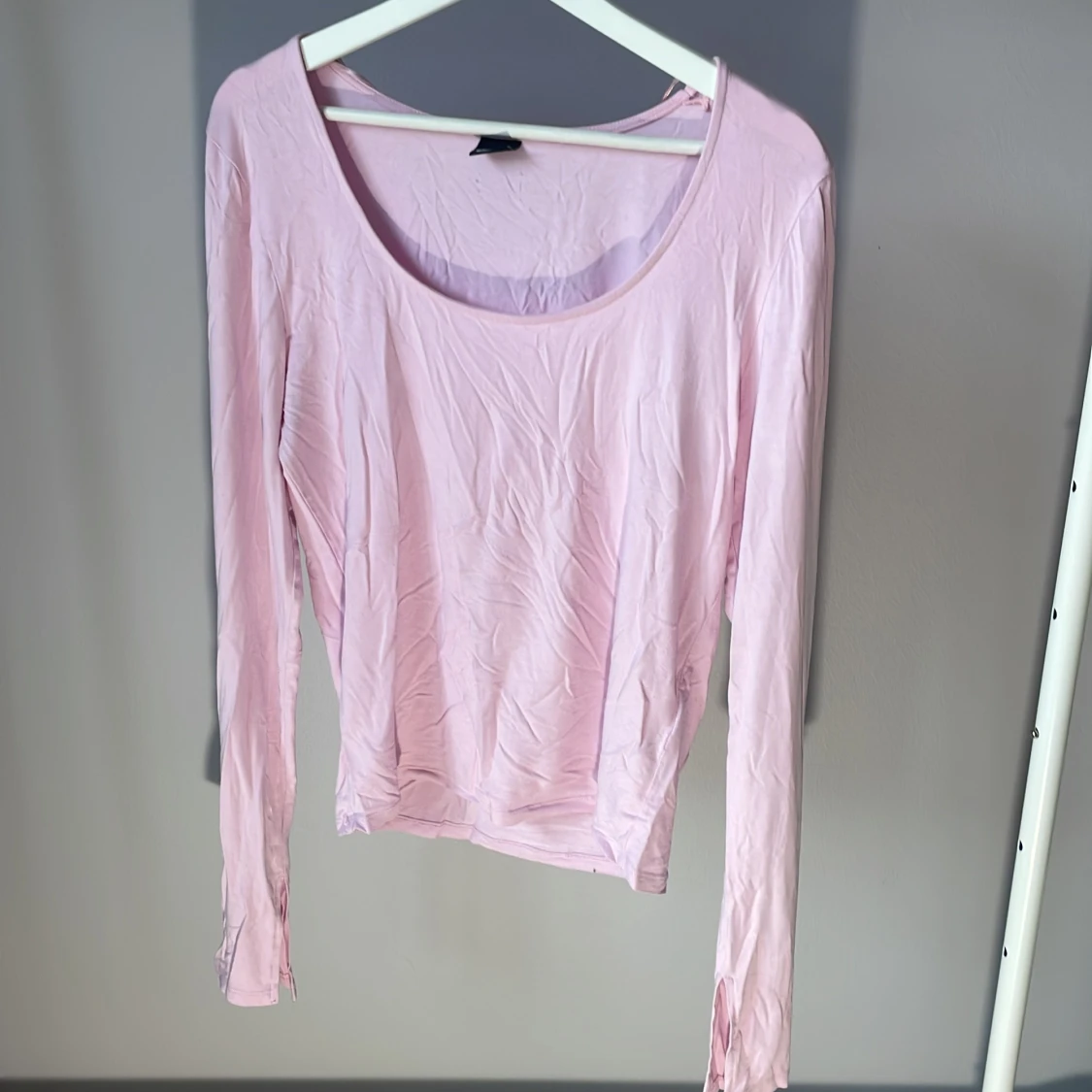 Rosa långärmad topp från Gina Tricot