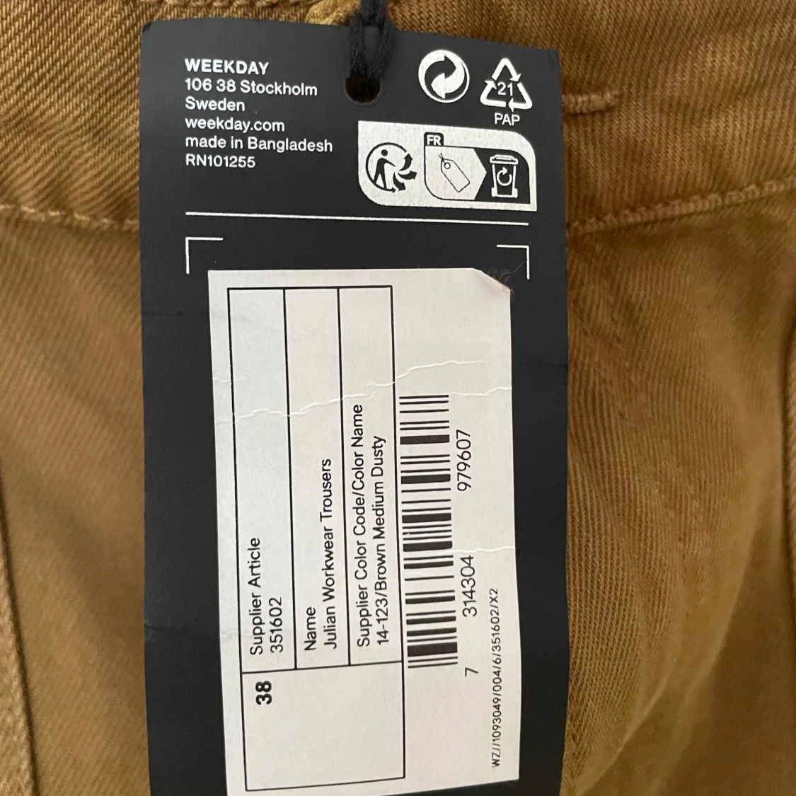 Bruna cargobyxor - Weekday - 93