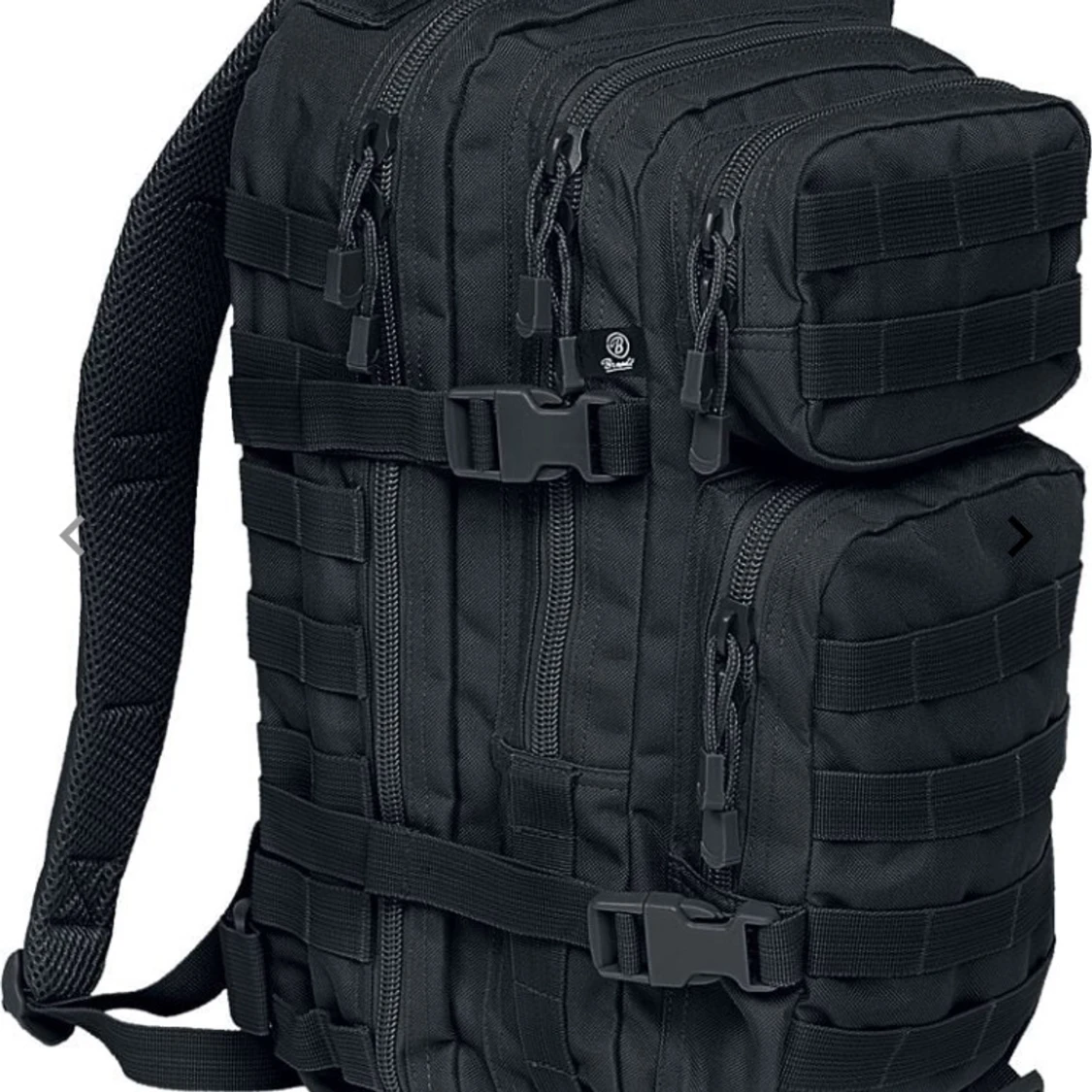 Svart ryggsäck/ frilufts ryggsäck med flera fack - 93