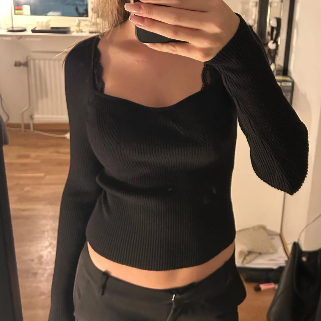 Svart långarmad - 90