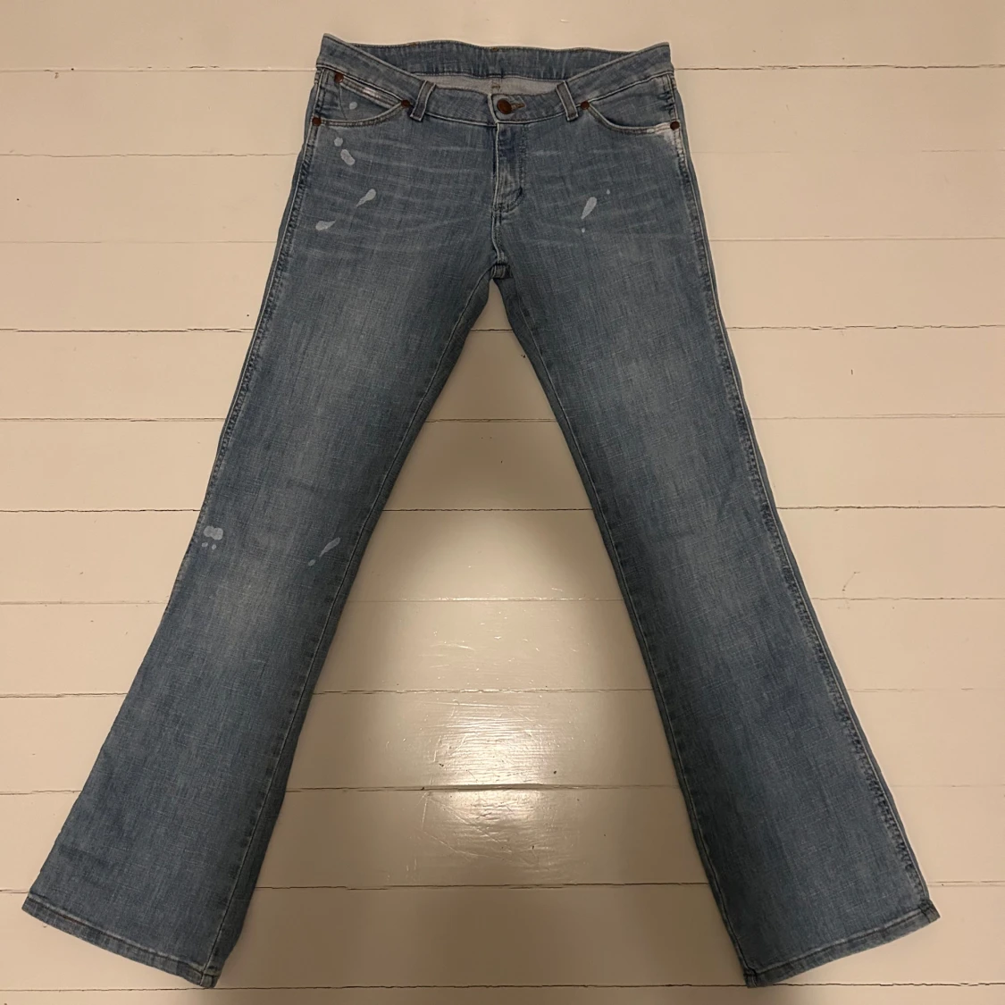 Blå bootcut jeans - 91