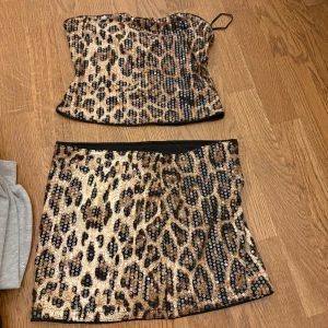 trendig leopard set - helt ny
