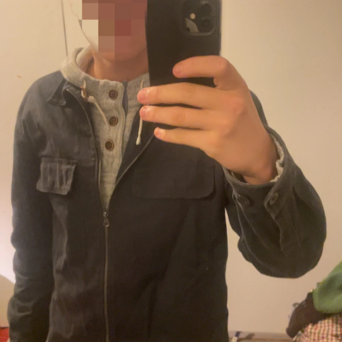 Mörkblå overshirt från H&M - 91