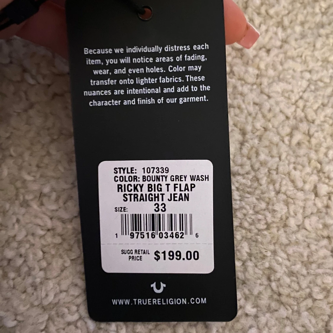 Grå jeans från True Religion - 92