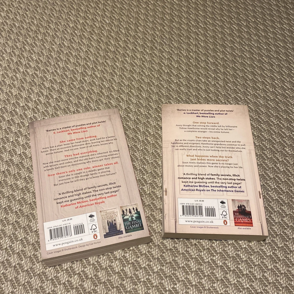 The Inheritance Games och The Hawthorne Legacy - 90