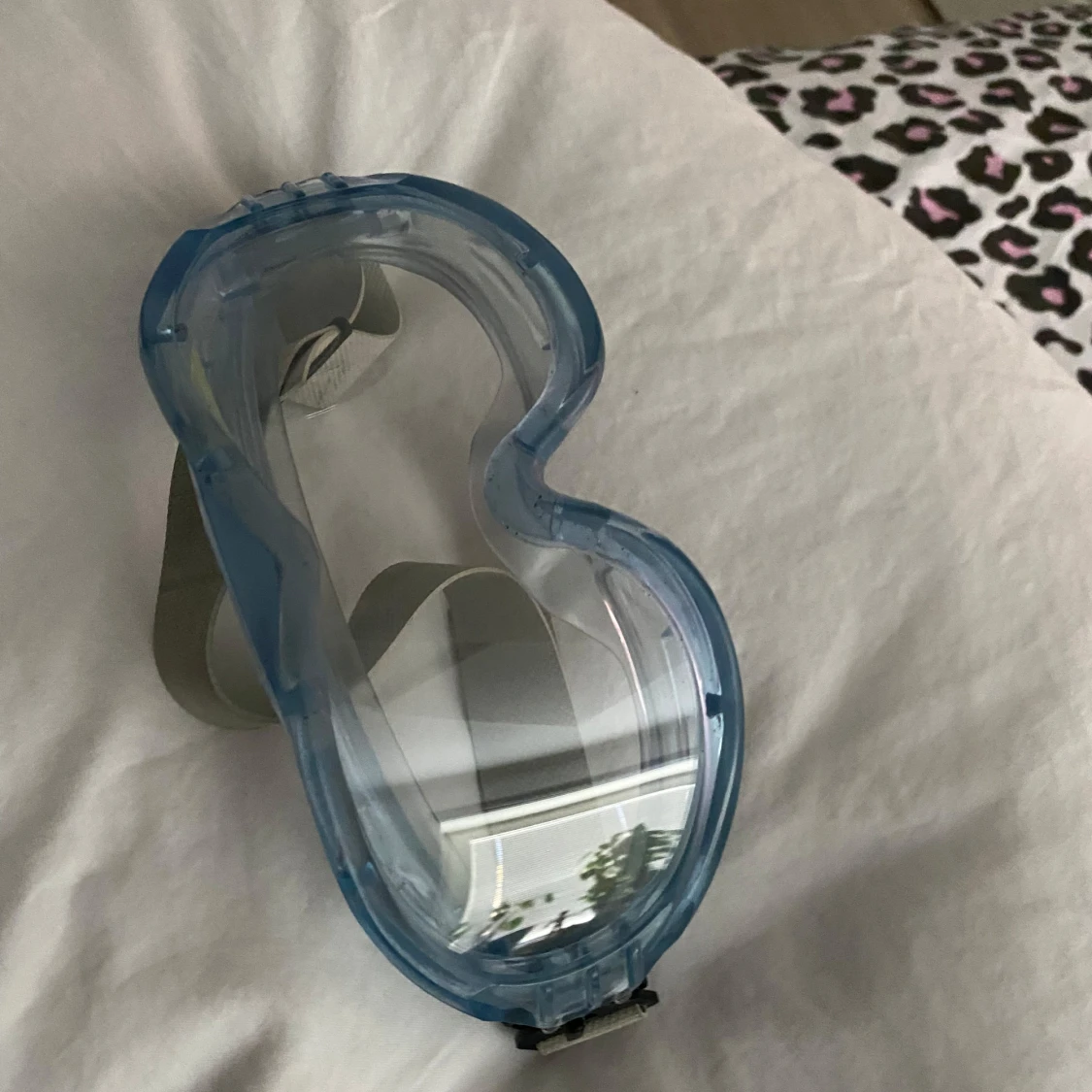 Blå skyddsglasögon