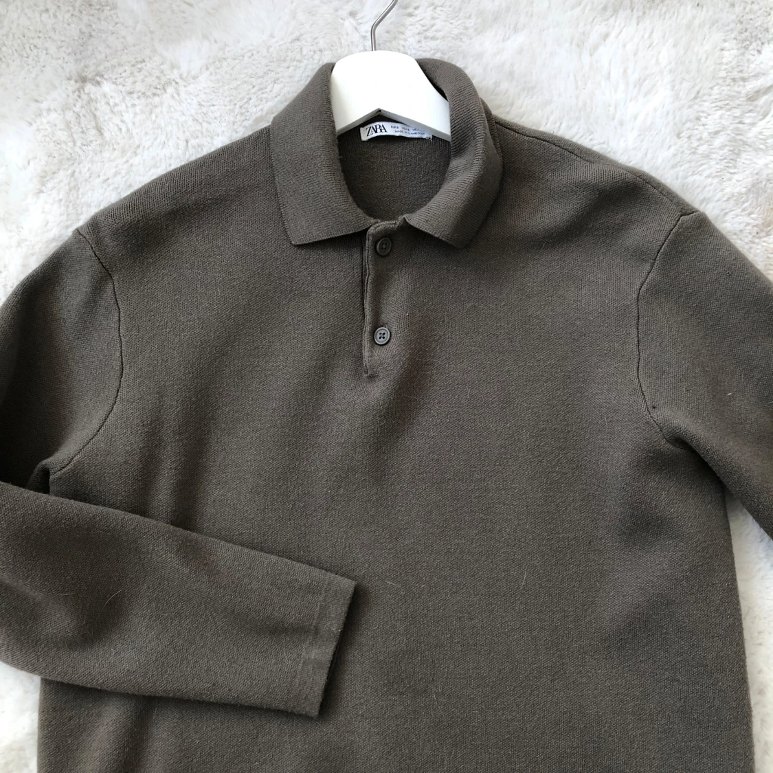 Brun pikétröja från Zara