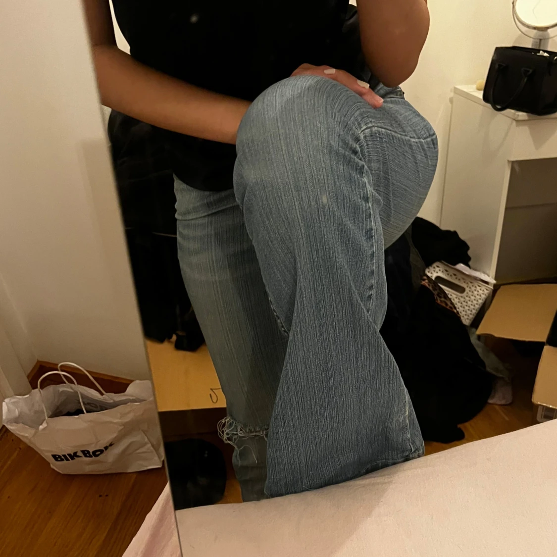 Blå jeans bootcut - 3
