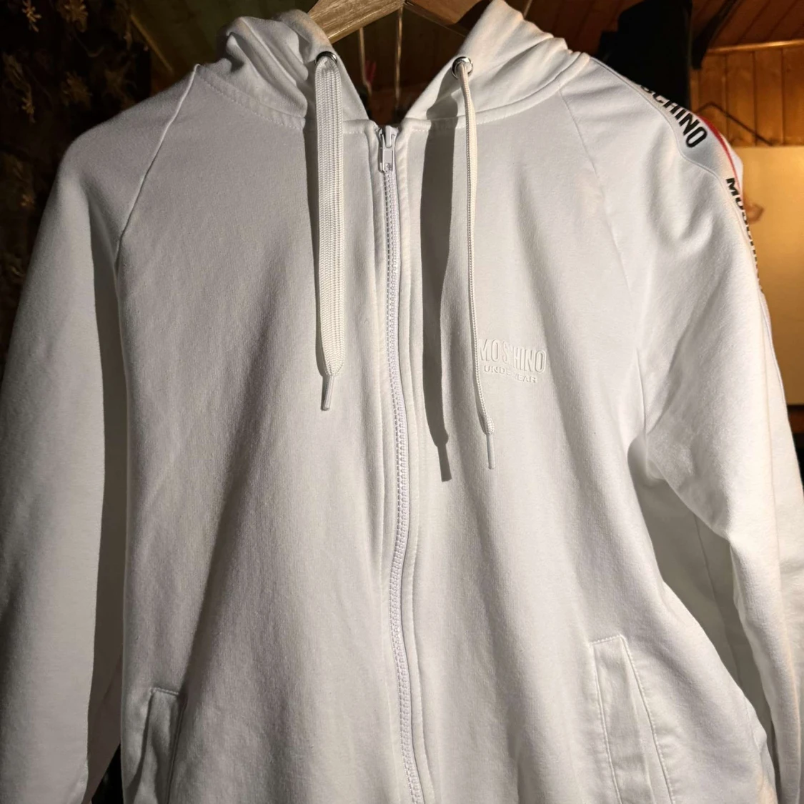 Moschino underwear vit hoodie - 90