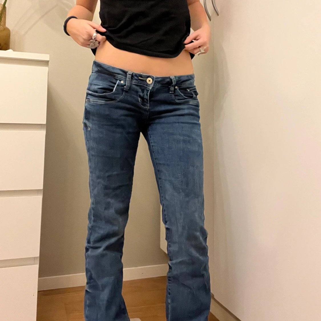 Blå bootcut ltb jeans - 91