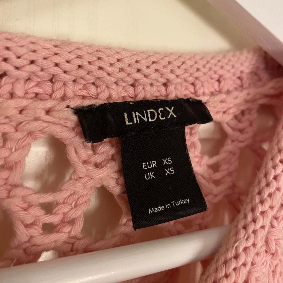 Rosa stickad tröja från Lindex - 91