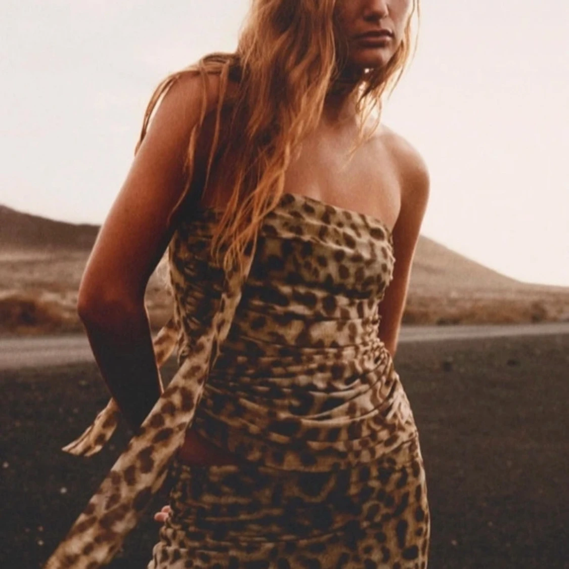 Leopardmönstrad klänning