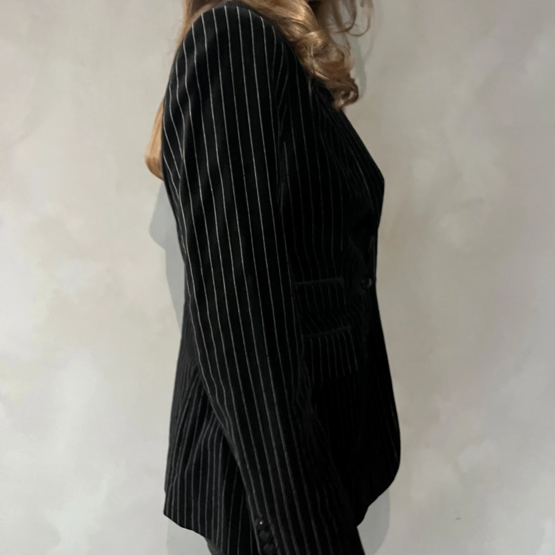 Svart randig kavaj - 90