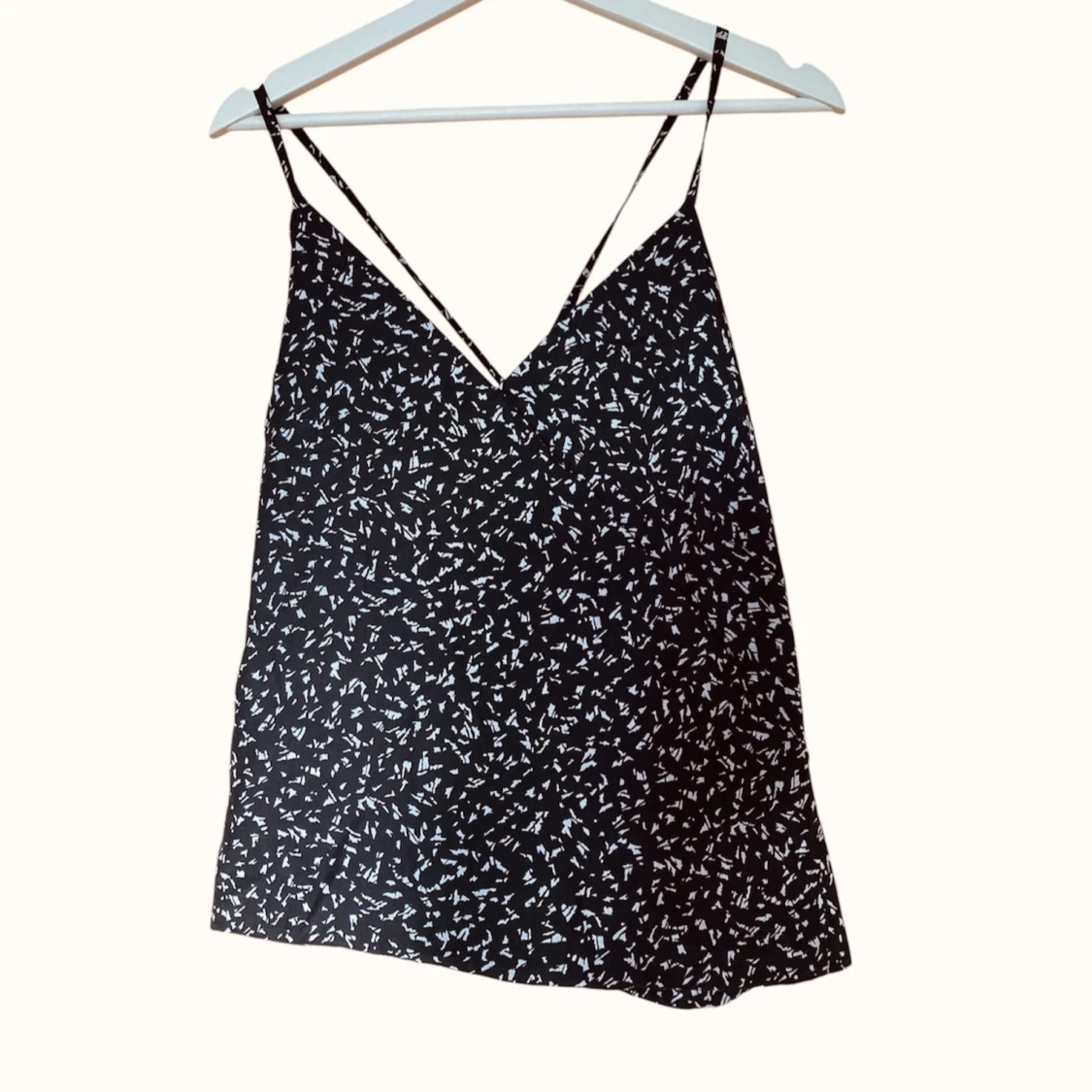 Svart mönstrad linne / topp från GANT