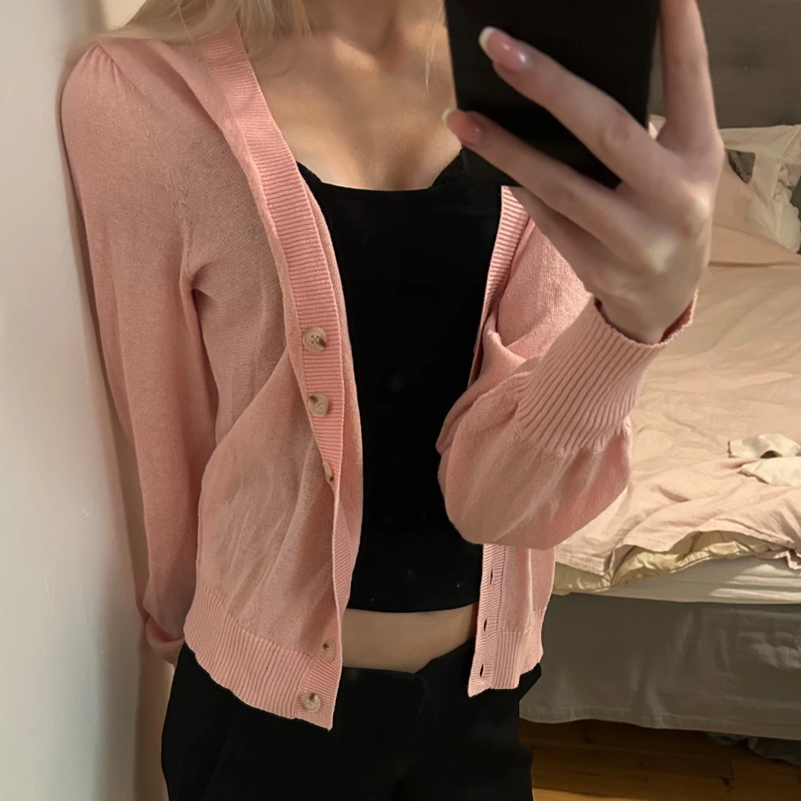 Rosa kofta från Freequent - 90