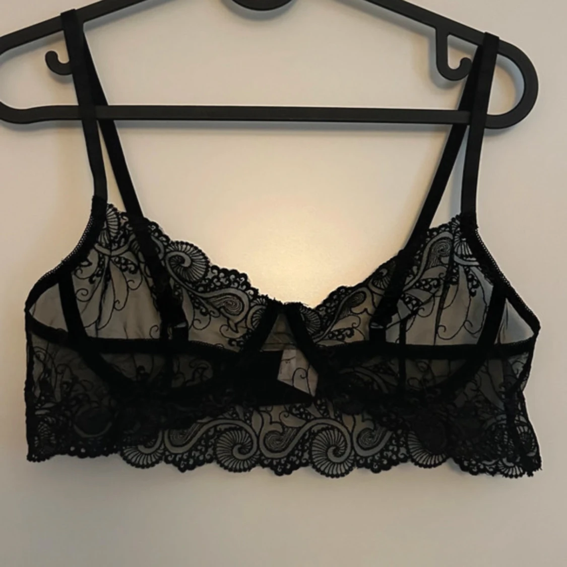 Svart spets bh