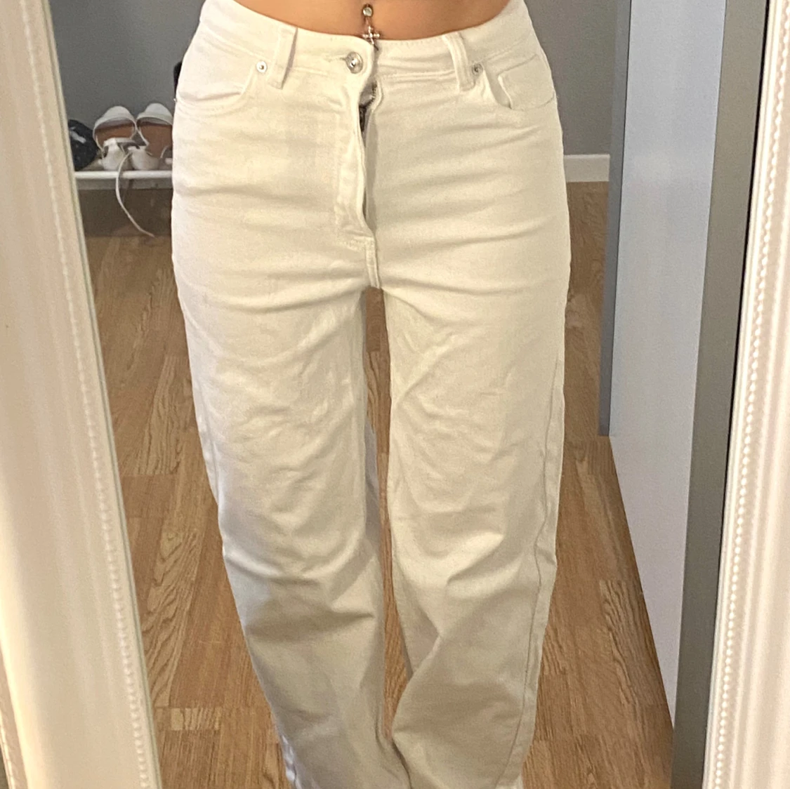 Beige jeans