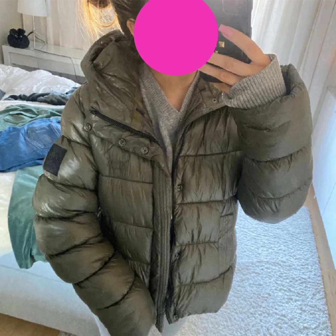 Mörkgrön jacka - 90