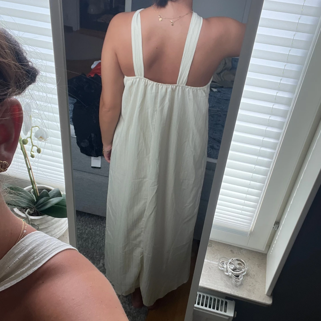 Vit långklänning  - 91