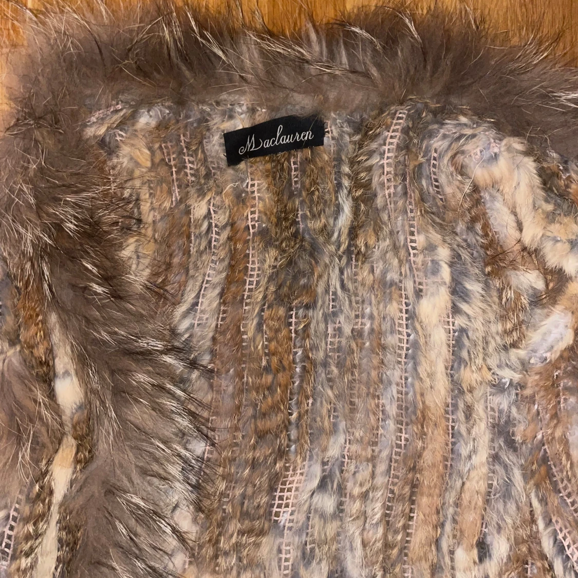 Brun pälsväst från Mscalura - 90