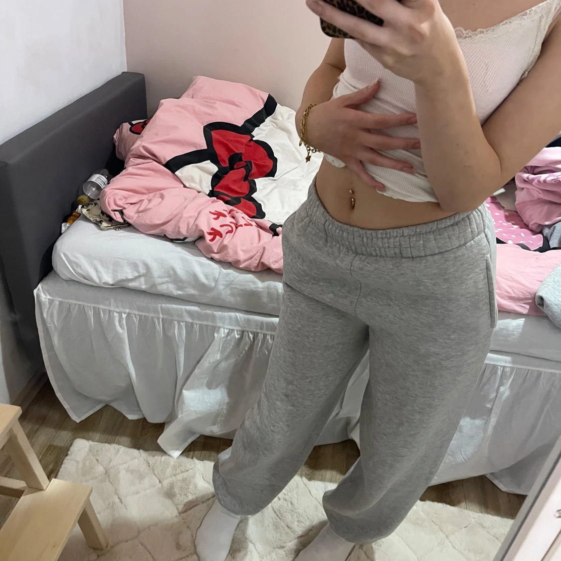 Grå BikBok Mega byxor