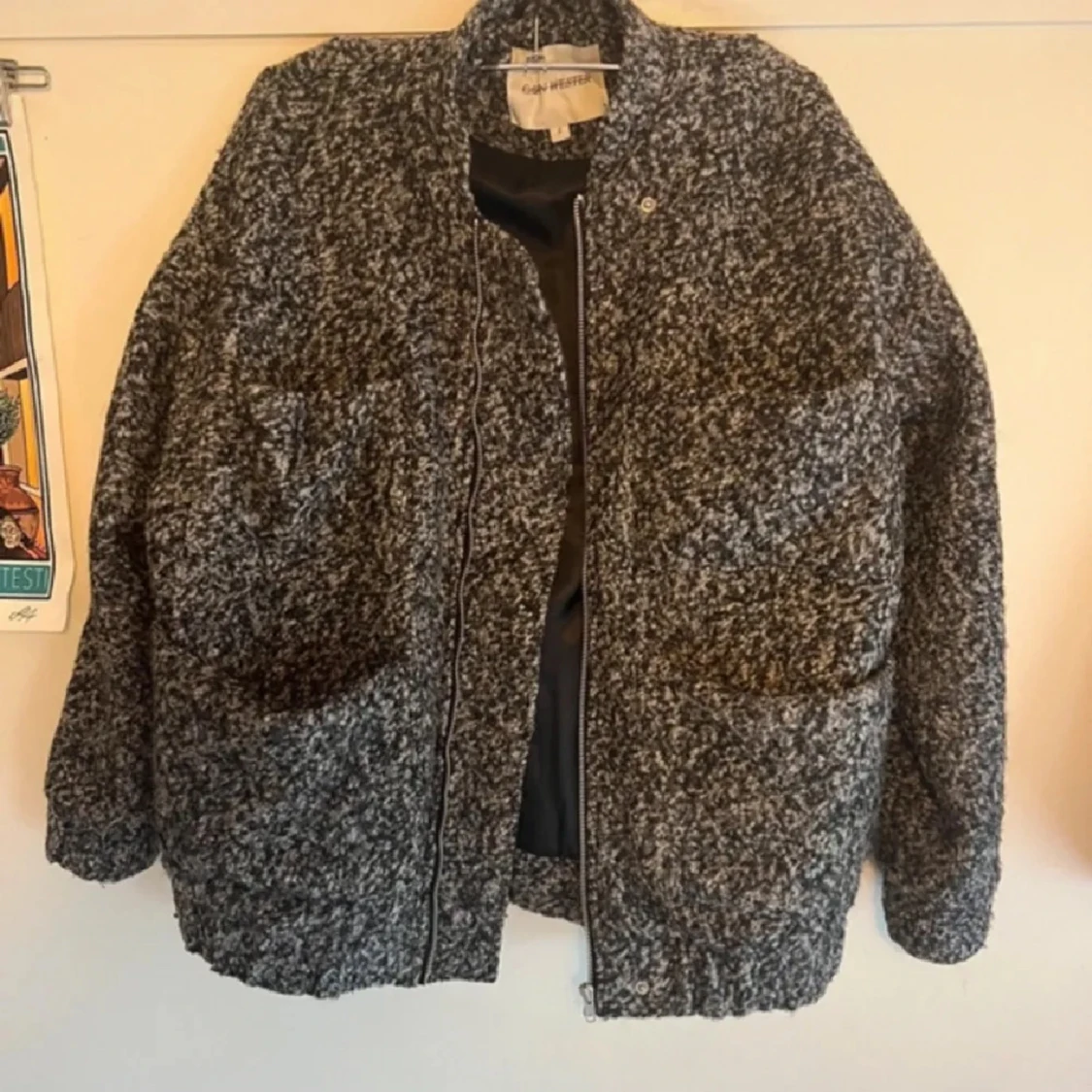 Grå mönstrad jacka från Ganni Wester - 1