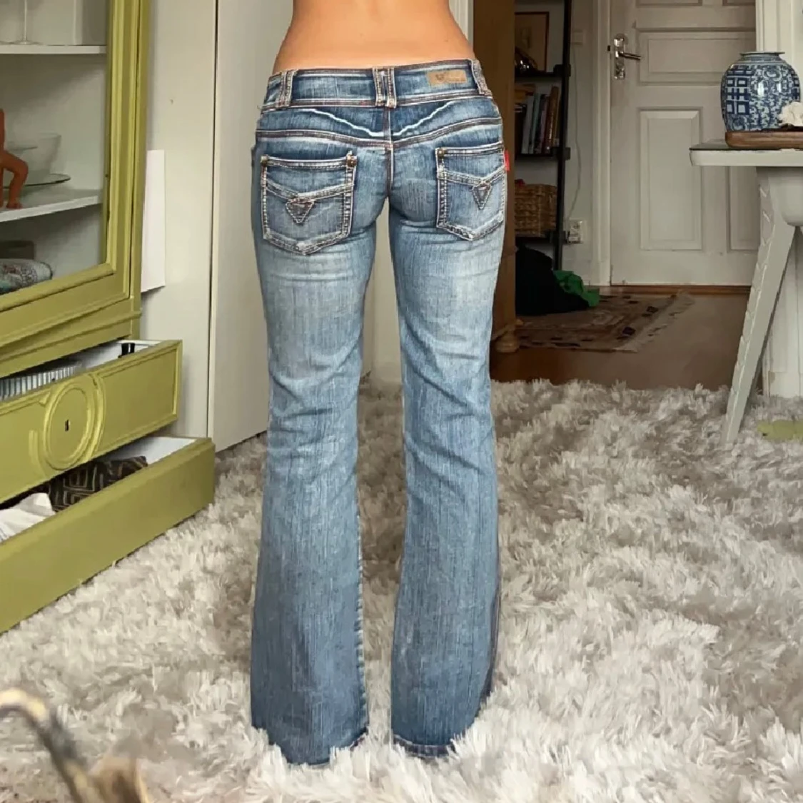 Lågmidjade jeans