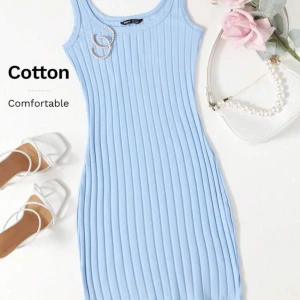 Ljusblå klänning  - Ljusblå klänning från shein strl xs-s. Använd två gånger 