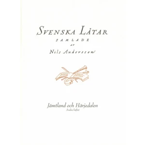 Svenska låtar Jämtland och Härjedalen, Andra häftet (häftad) - Utgiven av Svenskt visarkiv. Svenska låtar är en samlingsutgåva av svensk folkmusik i 24 band. Verket är resultatet av ett insamlingsarbete 1908-1940 initierat av Nils Andersson med målsättningen att skapa ett standardverk för svensk folkmusik. Utgåvan är uppdelad efter landskap och utgår ifrån de enskilda spelmännens repertoarer. I den här boken finns låtar från Jämtland och Härjedalen.     Format Häftad   Omfång 210 sidor   Språk Svenska   Förlag Svenskt visarkiv   Utgivningsdatum 2019-09-04   Medverkande Nils Andersson   ISBN 9789188957092  