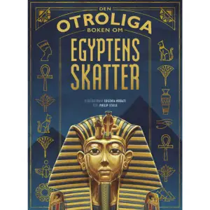 En vackert illustrerad bok fullspäckad med hemligheter, glittrande guld, ovärderliga skatter, fakta, myter och berättelser från det forntida Egypten. Den här boken tar dig med på en spännande resa tillbaka i tiden, till de gamla egyptiernas land. Möt mäktiga drottningar och faraoner, mytiska gudar och magiska gudinnor. Upptäck vardagslivet runt Nilens stränder. Varje uppslag visar en fantastisk skatt och dess unika historia. Mumier, hieroglyfer, lyckoamuletter och mycket mer. Boken innehåller hundratals fascinerande fakta om Egyptens skatter och otroliga, detaljrika illustrationer i storslaget format. Det här är den nionde boken i den mycket populära serien Den otroliga boken om. En internationell succé som sålt i över en halv miljon exemplar. I samma serie finns också:Den otroliga boken om djur Den otroliga boken om dinosaurier Den otroliga boken om havets djur Den otroliga boken om reptiler och groddjur Den otroliga boken om farliga djur Den otroliga boken om hotade djur Den otroliga boken om hästar Den otroliga boken om hajar     Format Inbunden   Omfång 80 sidor   Språk Svenska   Förlag Lind & Co   Utgivningsdatum 2021-11-24   Medverkande Eugenia Nobati   Medverkande Sara Jonasson   ISBN 9789179035839  