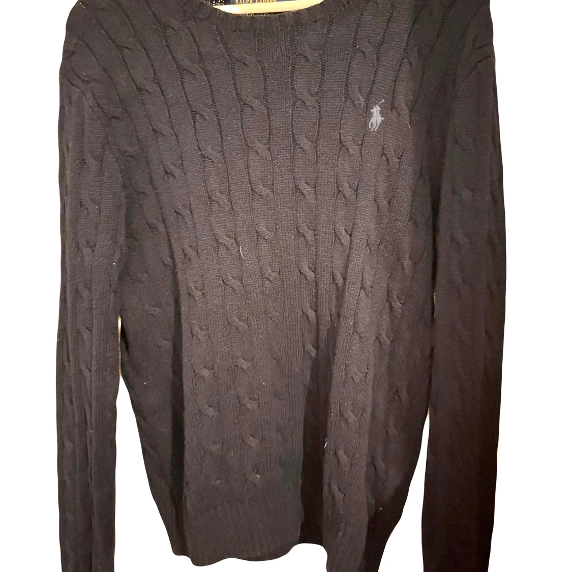 Svart stickad tröja från Polo Ralph Lauren